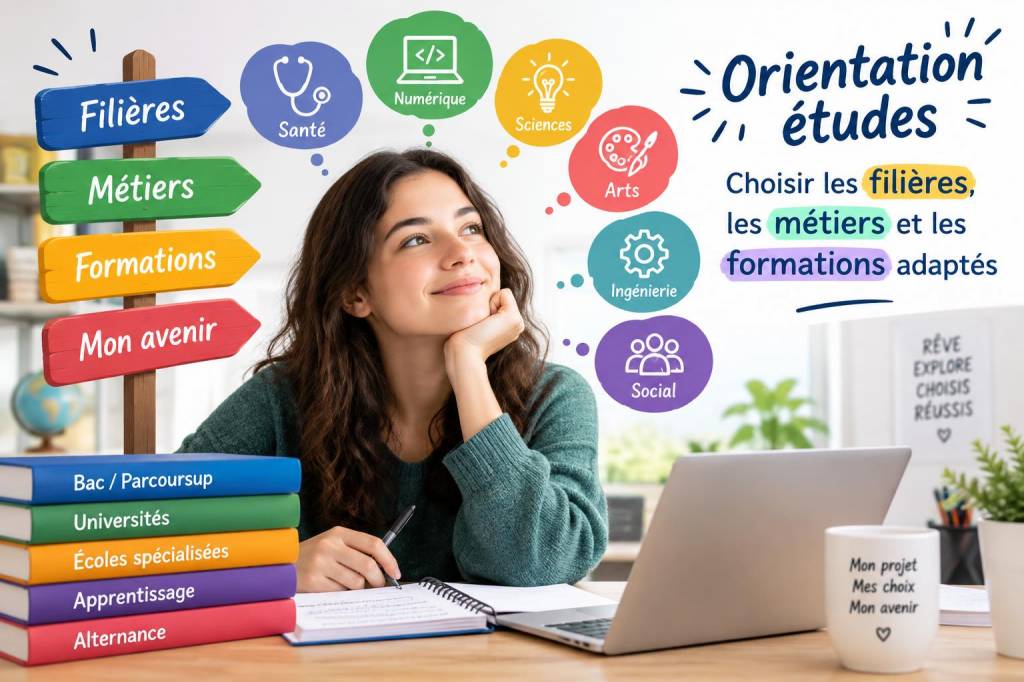 Orientation études : choisir filières, métiers et formations adaptés