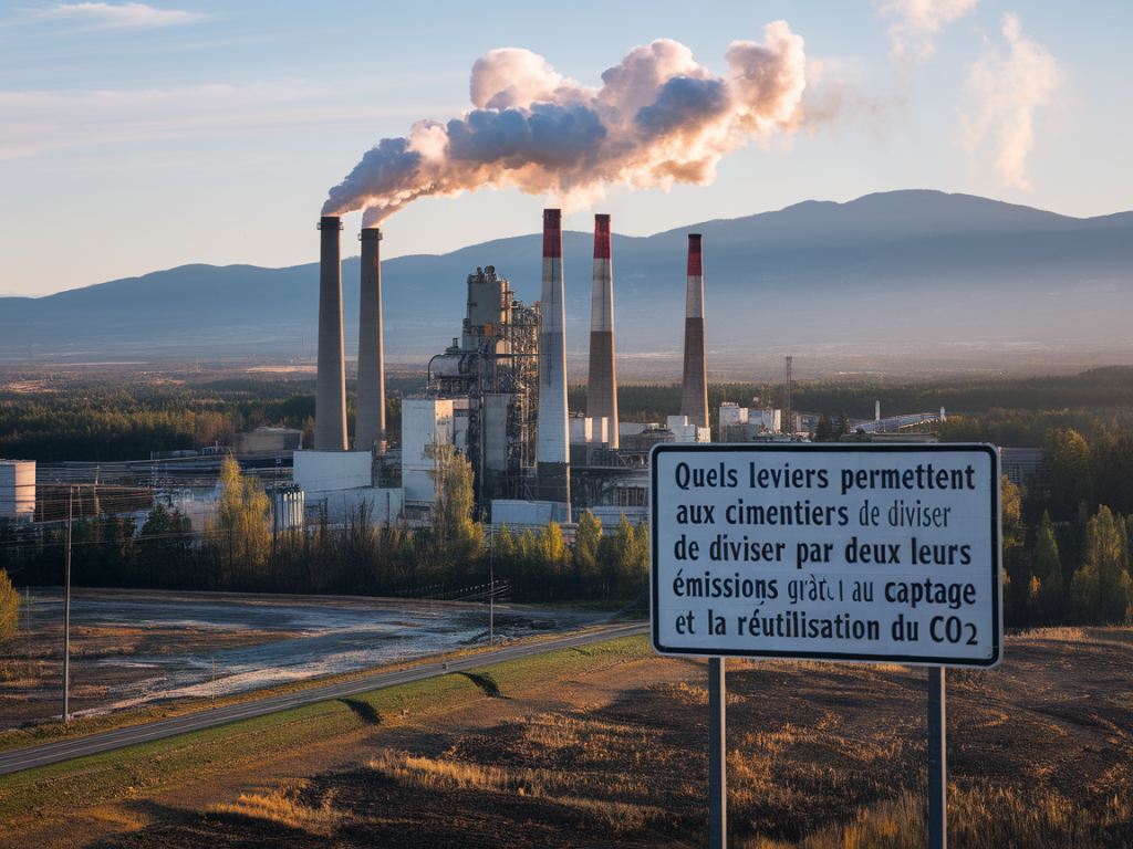 Quels leviers permettent aux cimentiers de diviser par deux leurs émissions grâce au captage et à la réutilisation du co2