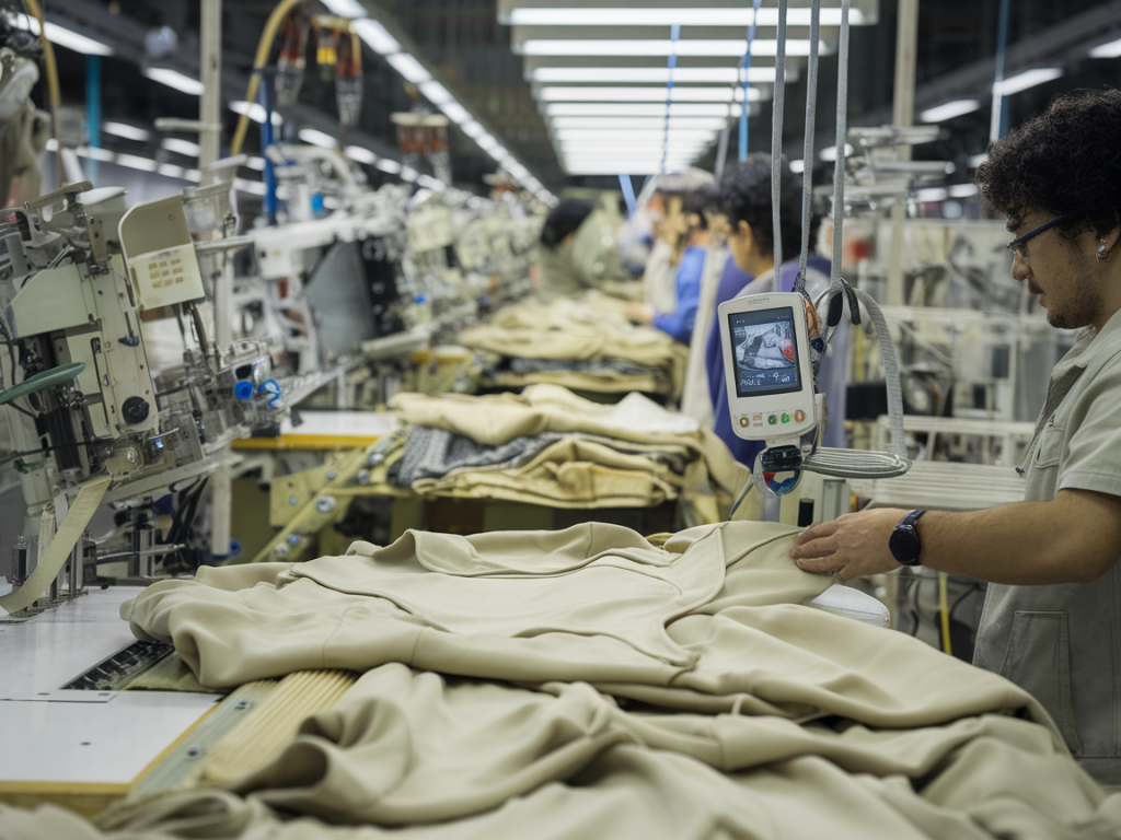 Comment réduire de 30% les rebuts grâce à l'inspection visuelle basée sur l'ia sur une ligne d'assemblage textile