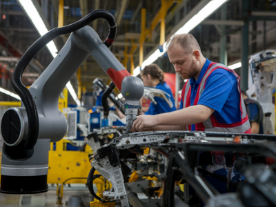 Comment intégrer des robots cobots à une ligne d'assemblage automobile existante pour gagner 2 de productivité sans licenciements